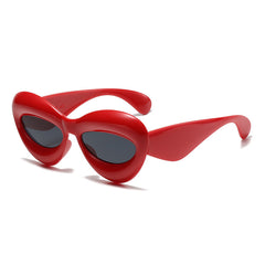 Oversized Cat-eye Acetate Sunglasses In Lipstick Oversized Cat-eye Acetate Sunglasses In Lipstick