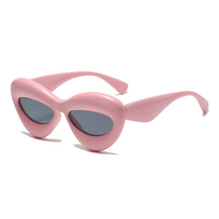Oversized Cat-eye Acetate Sunglasses In Lipstick