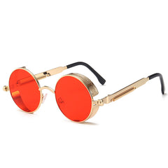 Round Steampunk Polarized Sunglasses