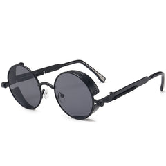 Round Steampunk Polarized Sunglasses