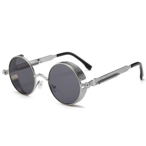 Round Steampunk Polarized Sunglasses