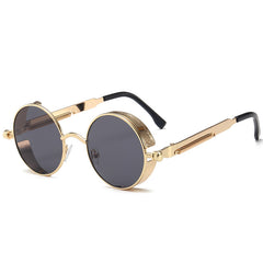 Round Steampunk Polarized Sunglasses