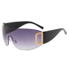 Fashion Rimless Y2K Sunglasses Retro Wrap Around Frameless Sunglasses Fashion Rimless Y2K Sunglasses Retro Wrap Around Frameless Sunglasses