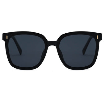 Protect Your Eyes in Style: Classic Black UV Sunglasses for Men and Women-58207