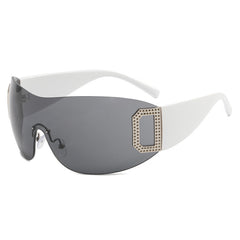 Fashion Rimless Y2K Sunglasses Retro Wrap Around Frameless Sunglasses Fashion Rimless Y2K Sunglasses Retro Wrap Around Frameless Sunglasses