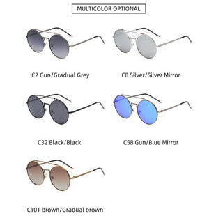 Men Round Frame Sunglasses