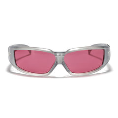 New Oval Frame Sunglasses for Fashion Y2K Retro Punk Pink Glasses New Oval Frame Sunglasses for Fashion Y2K Retro Punk Pink Glasses