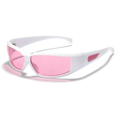 New Oval Frame Sunglasses for Fashion Y2K Retro Punk Pink Glasses New Oval Frame Sunglasses for Fashion Y2K Retro Punk Pink Glasses