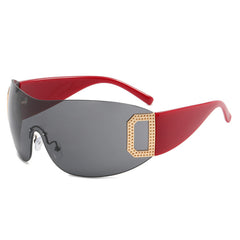 Fashion Rimless Y2K Sunglasses Retro Wrap Around Frameless Sunglasses Fashion Rimless Y2K Sunglasses Retro Wrap Around Frameless Sunglasses