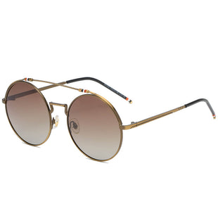 Men Round Frame Sunglasses