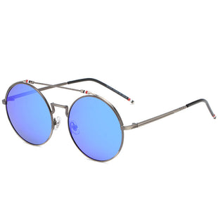 Men Round Frame Sunglasses