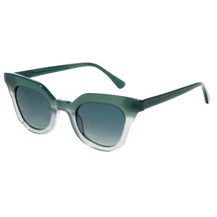 Fashion Progressive Green Acetate Small Triangle Sunglass