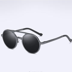 Abdosy Round Steampunk Polycarbonate Sunglasses