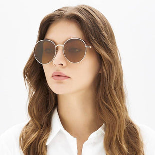 Belen Round Frames Designer Aviator Sunglasses - Abdosy