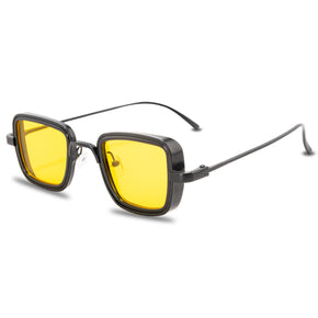 New Fashion Retro Creative Casual Men's Metal Square Frame Sunglasses For Outdoor Vacation