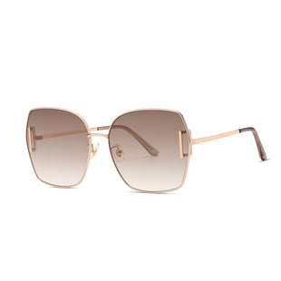 Unisex Metal Polygon Sunglasses
