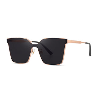 Unisex Metal Oversized Square Sunglasses