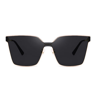 Unisex Metal Oversized Square Sunglasses