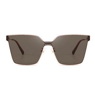 Unisex Metal Oversized Square Sunglasses