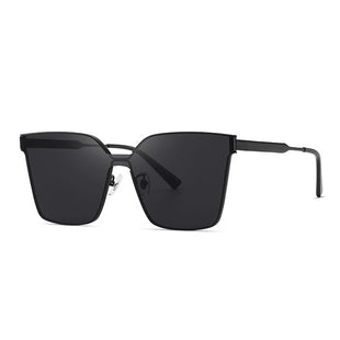 Unisex Metal Oversized Square Sunglasses