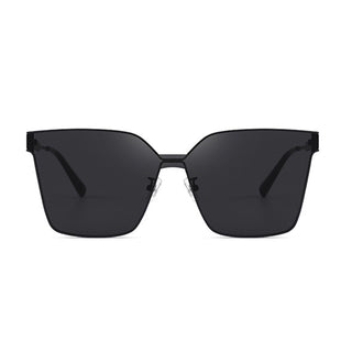 Unisex Metal Oversized Square Sunglasses