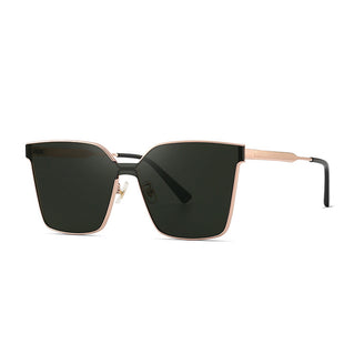 Unisex Metal Oversized Square Sunglasses