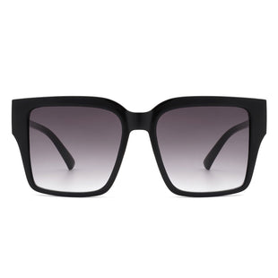 Women Chic Flat Top Tinted Fashion Square Sunglasses