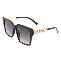 Women Chic Flat Top Tinted Fashion Square Sunglasses Women Chic Flat Top Tinted Fashion Square Sunglasses