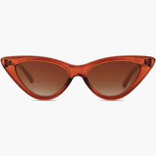 Red Frame Grey Lens Cat Eye Female Sunglasses