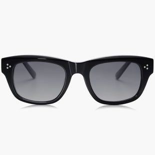 Tortoise Frame Gradient Gray Lens Three Points Sunglasses