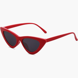 Red Frame Grey Lens Cat Eye Female Sunglasses
