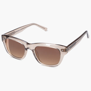 Tortoise Frame Gradient Gray Lens Three Points Sunglasses