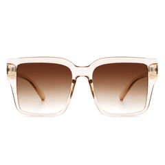 Women Chic Flat Top Tinted Fashion Square Sunglasses Women Chic Flat Top Tinted Fashion Square Sunglasses