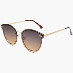Women Full Rim Round Regular Sunglasses Women Full Rim Round Regular Sunglasses
