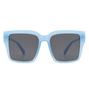 Women Chic Flat Top Tinted Fashion Square Sunglasses