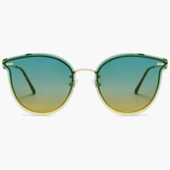 Women Full Rim Round Regular Sunglasses Women Full Rim Round Regular Sunglasses