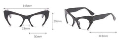 Abdosy Retro Half Cat Eye Woman Glasses Abdosy Retro Half Cat Eye Woman Glasses