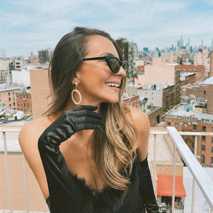 Red Frame Grey Lens Cat Eye Female Sunglasses