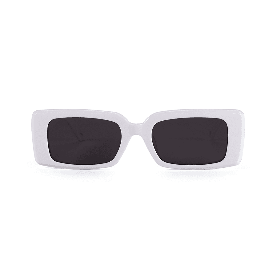 Oversized Men's White Square Sunglasses - Abdosy