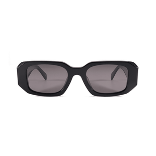 Black Square Aviator Sunglasses