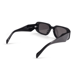 Black Square Aviator Sunglasses