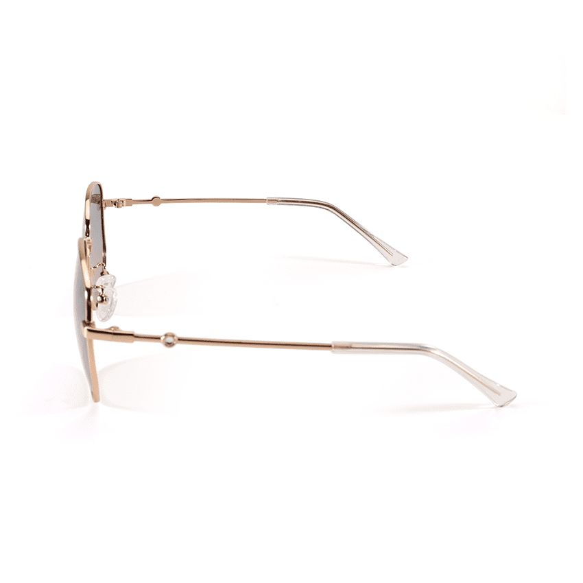 Female Brown Purple Polygon Sunglasses - Abdosy Female Brown Purple Polygon Sunglasses - Abdosy