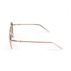Female Brown Purple Polygon Sunglasses - Abdosy Female Brown Purple Polygon Sunglasses - Abdosy