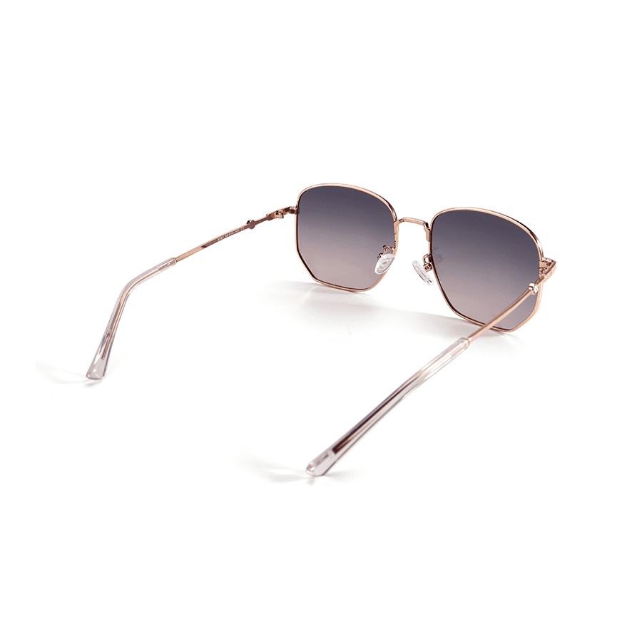 Female Brown Purple Polygon Sunglasses - Abdosy Female Brown Purple Polygon Sunglasses - Abdosy