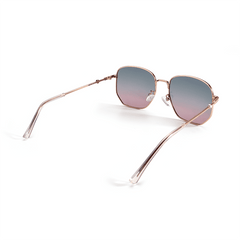 Female Brown Purple Polygon Sunglasses - Abdosy Female Brown Purple Polygon Sunglasses - Abdosy