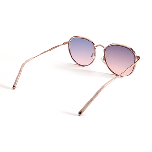 Purple Women Polygon Sunglasses
