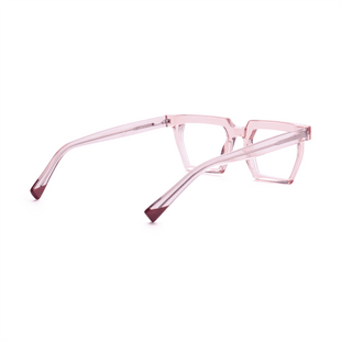Female Polygonal Frame Acetate Tortoiseshell Eyeglasses - Abdosy