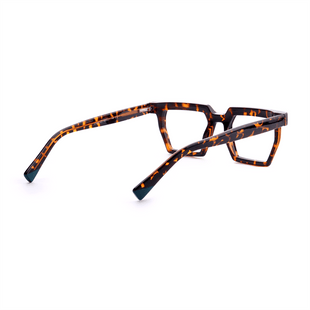 Female Polygonal Frame Acetate Tortoiseshell Eyeglasses - Abdosy