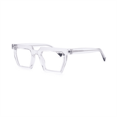Female Polygonal Frame Acetate Tortoiseshell Eyeglasses - Abdosy Female Polygonal Frame Acetate Tortoiseshell Eyeglasses - Abdosy