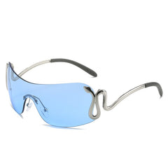 Trendy Punk Snake Frame Unisex Sunglasses Trendy Punk Snake Frame Unisex Sunglasses